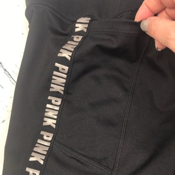 PINK VICTORIA’S SECRET Cozy Logo Leggings sz XS - Picture 5 of 9